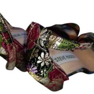 Steve Madden Women's Floral Embroidered Heels - Multicolor